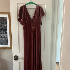 Elegant Dusty Rose revelry Evening Gown